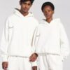 Купить Теплый женский oversized костюм из органического хлопка The Pangaia Organic Cotton Suit White белый XL (TPSW2)
