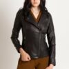 Купить Кожаная косуха женская VK черная короткая (Арт. LT399-201) 42