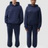 Купить Облегченный мужской oversized костюм из органического хлопка The Pangaia Lightweight Organic Cotton Suit Navy Blue темно-синий XL (OPSM21)