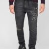 Купить Мужские черные джинсы KROOLEY-Y-NE L.32 Sweat jeans Diesel 34 A00879 069SX