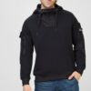 Купить Мужское черное худи Mixed woven cargo hooded sw G-Star RAW L D20001