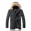 Купить Пуховик Burberry 77790 М Черный с мехом (77790)