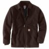 Купить Куртка Carhartt 104293 Loose Fit Washed Duck Sherpa Lined Coat Dark Brown