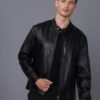 Купить Мужская кожаная куртка BASICS & MORE Черный 2XL (BA2720543)