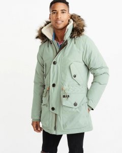 Купить Парка мужская - парка зимняя Abercrombie & Fitch AF5177M M 10306 Оливковый