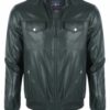 Купить Кожаная куртка GIORGIO DI MARE Зеленый S (GI8100997)