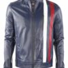 Купить Кожаная куртка GIORGIO DI MARE Темно-синий 3XL (GI9204303)