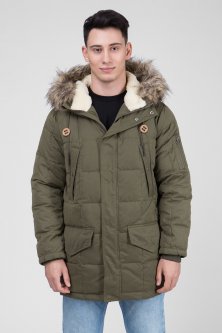 Купить Мужская зеленая пуховая парка WOODLANDS Pepe Jeans XXL PM401932