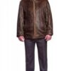 Купить Мужская шуба TORNADO FUR из меха нерпы S Коричневая (Glp-1521)
